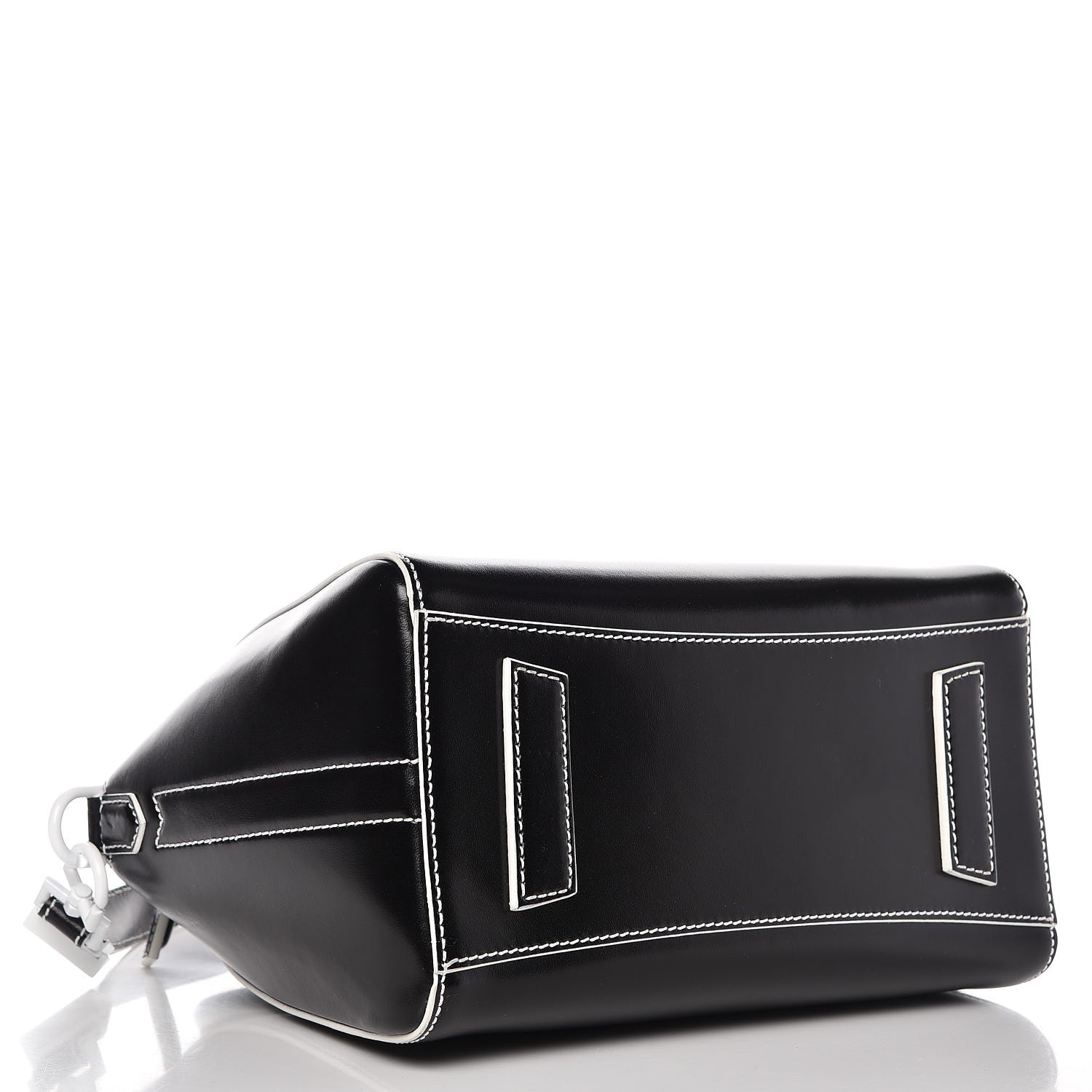 Givenchy Calfskin Contrast Topstitch Small Antigona Black White 4 of 7