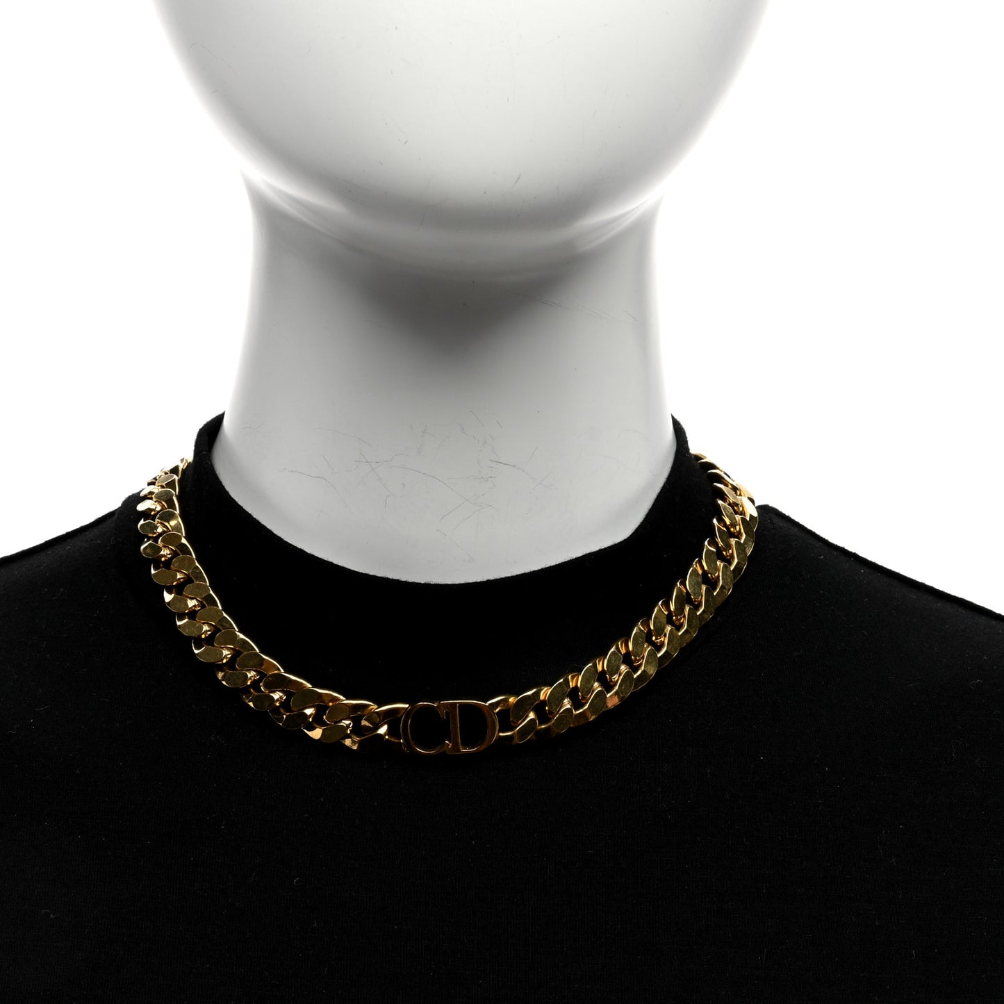 Metal Danseuse Etoile Chain Choker Necklace Gold