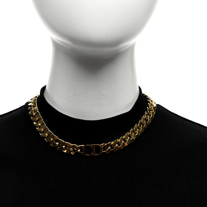 Christian Dior Metal Danseuse Etoile Chain Choker Necklace Gold 3 of 4