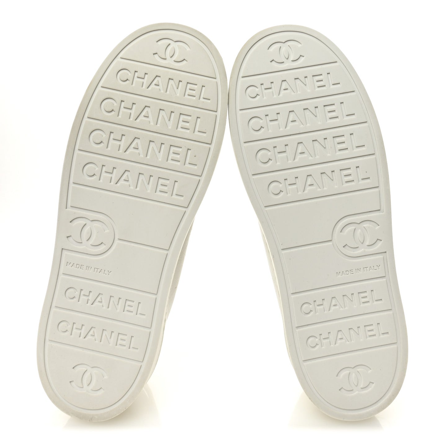Lambskin Printed Logo Sneakers 38 White