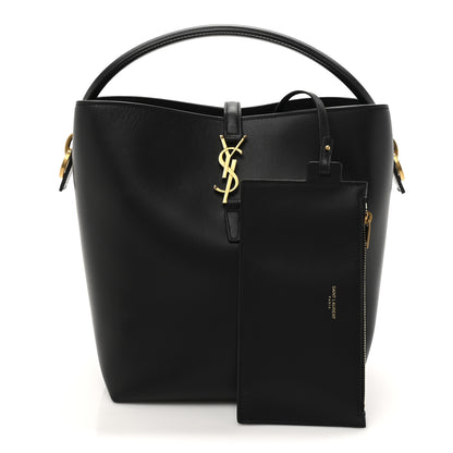 Saint Laurent Shiny Calfskin Le 37 Bucket Bag  Black 3 of 11