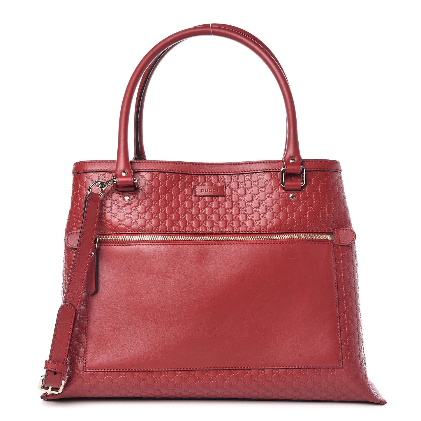 Soft Microguccissima Large Tote Red