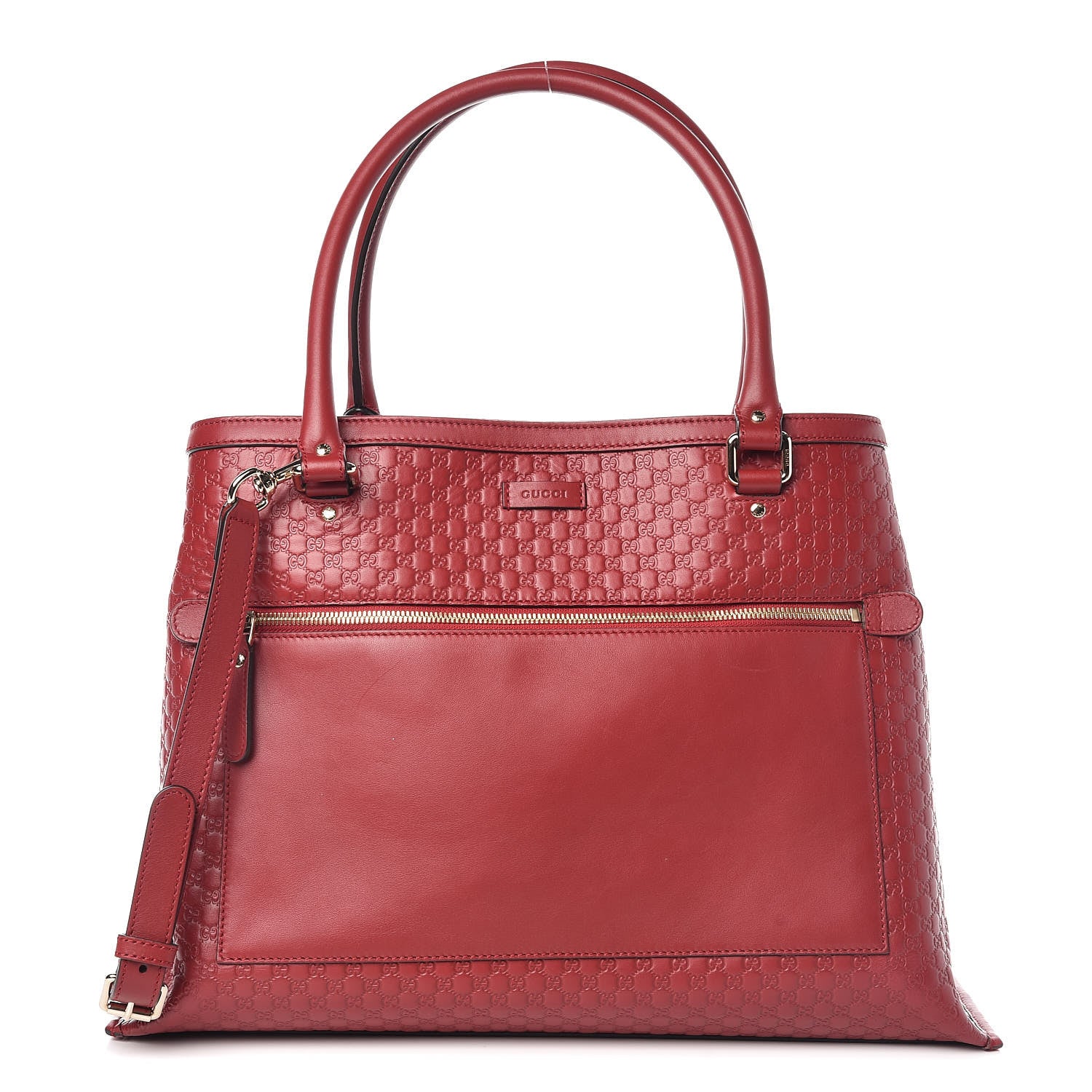 Gucci Soft Microguccissima Large Tote Red 1 of 10