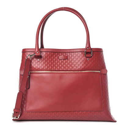 Gucci Soft Microguccissima Large Tote Red 1 of 10