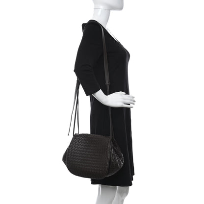 Bottega Veneta Nappa Intrecciato Messenger Bag Ebano 2 of 10