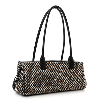 Chanel Tweed Calfskin Urban Essentials Small Shopping Bag Black Multicolor 3 of 10