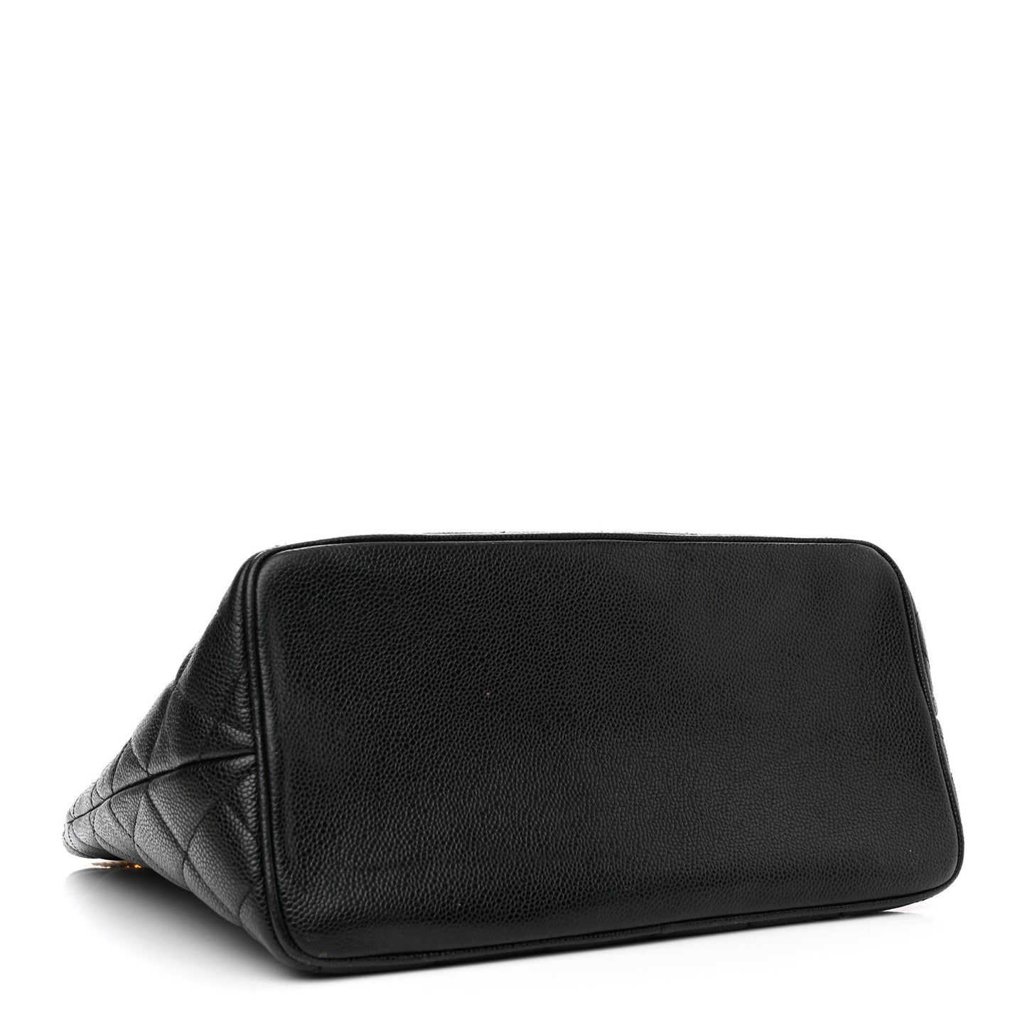 Caviar Quilted Medallion Tote Black