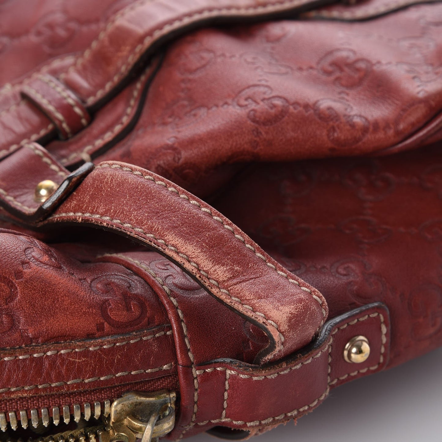 Guccissima 85th Anniversary Boston Rusty Red