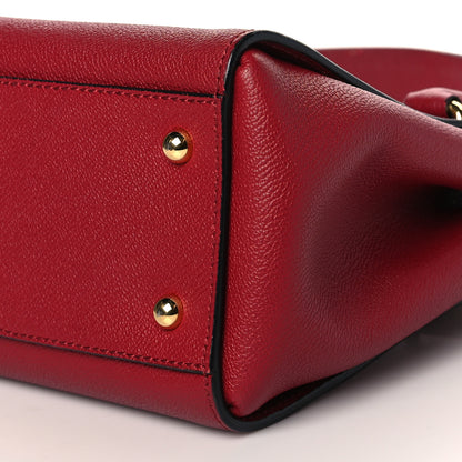 Burberry Soft Grain Calfskin Small Buckle Tote Parade Red 10 of 10