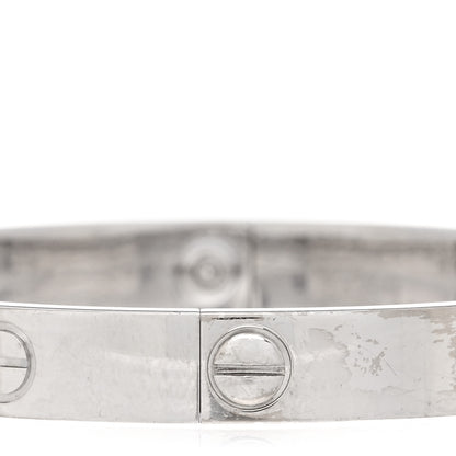 Cartier 18K White Gold LOVE Bracelet 16 4 of 5