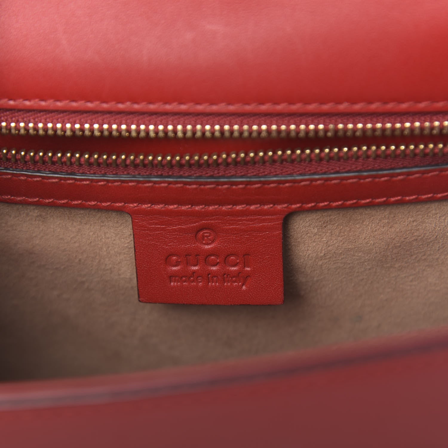 Gucci Calfskin Small Sylvie Shoulder Bag Hibiscus Red 7 of 17