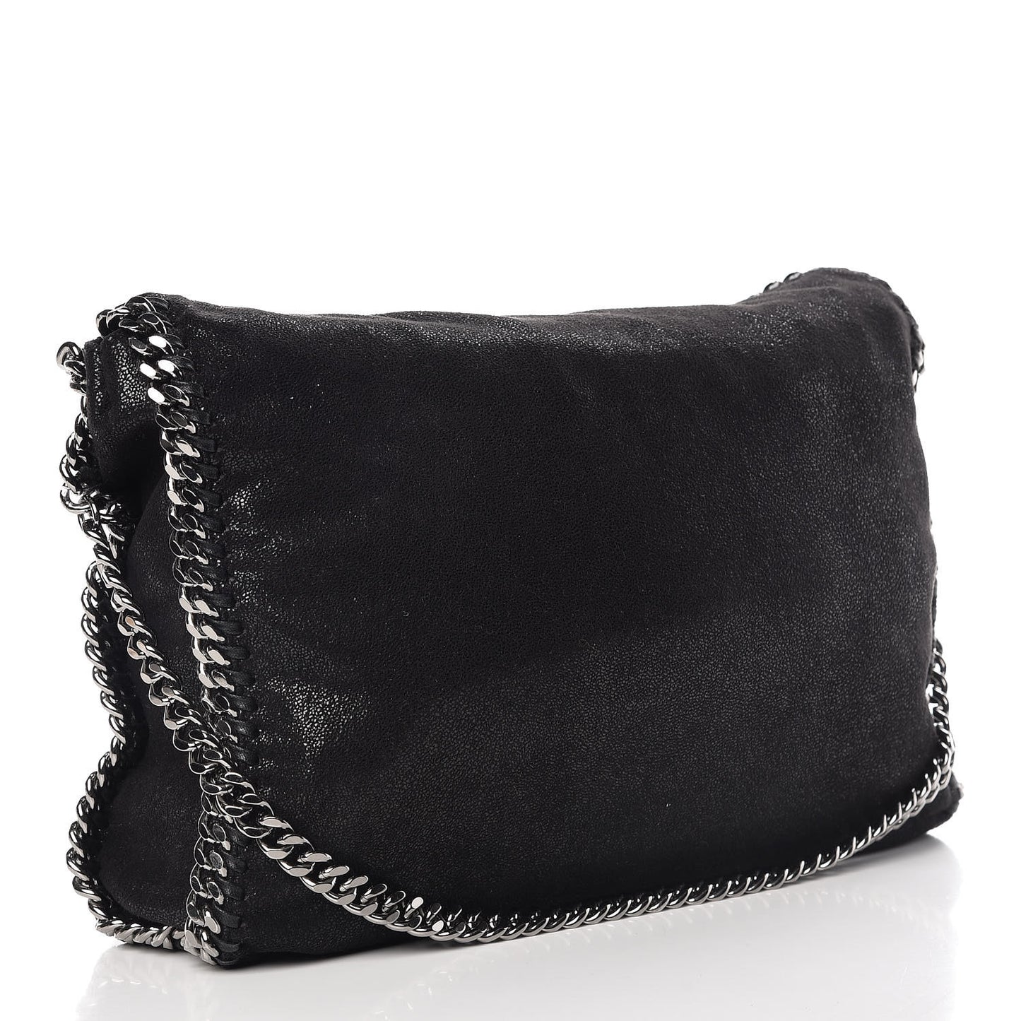 Shaggy Deer Falabella Fold Over Tote Black