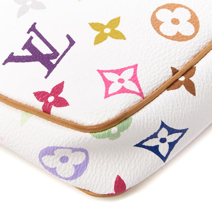 Louis Vuitton Monogram Multicolor Pochette Accessories White 5 of 8