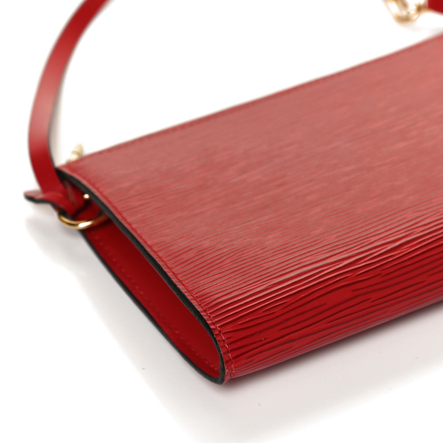 Epi Pochette Accessories 24 Castillan Red