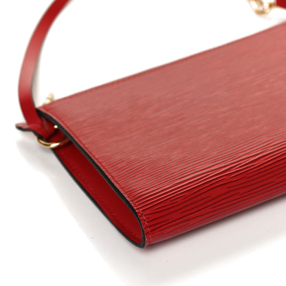 Louis Vuitton Epi Pochette Accessories 24 Castillan Red 9 of 10