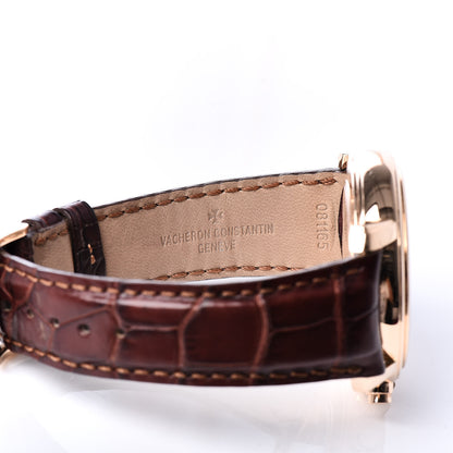 Vacheron Constantin 18K Pink Gold Alligator 41.5mm Malte Chronograph Manual Windig Watch 47120/000R-9099 5 of 5