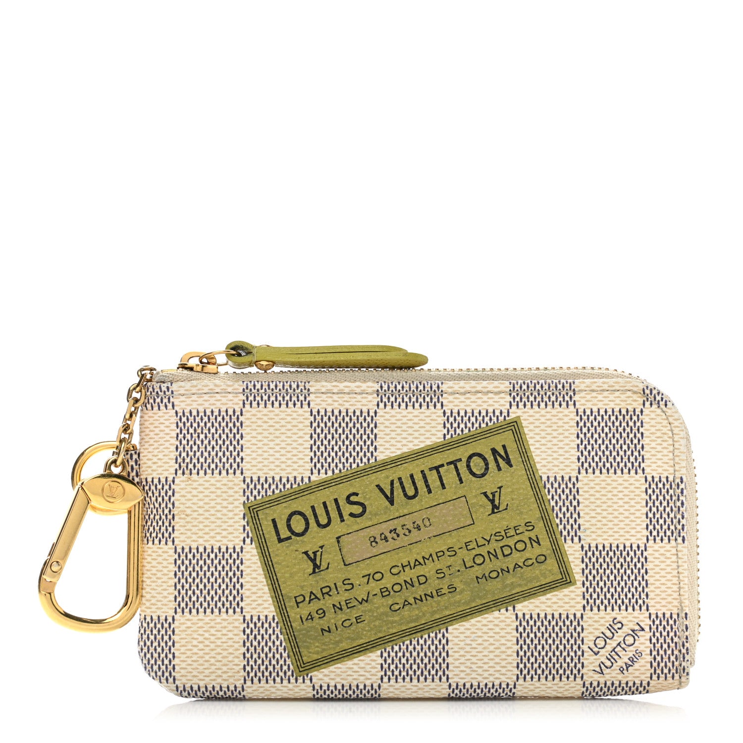 Louis Vuitton Damier Azur Complice Trunks and Bags Key Pouch 1 of 6