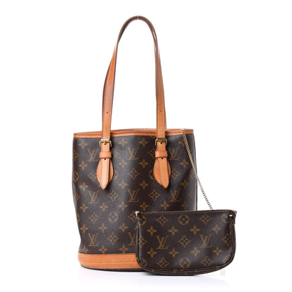 Louis Vuitton Monogram Petit Bucket 23 1 of 4