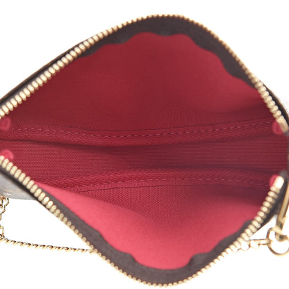 Louis Vuitton Monogram 2019 Christmas Animation Mini Courchevel Pochette Accessories Fuchsia 5 of 8