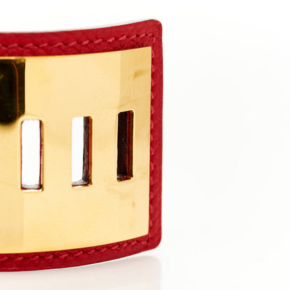 Hermes Epsom Collier de Chien CDC Bracelet S Rouge Vif 7 of 8