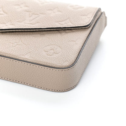 Louis Vuitton Empreinte Pochette Felicie Chain Wallet Tourterelle 9 of 9