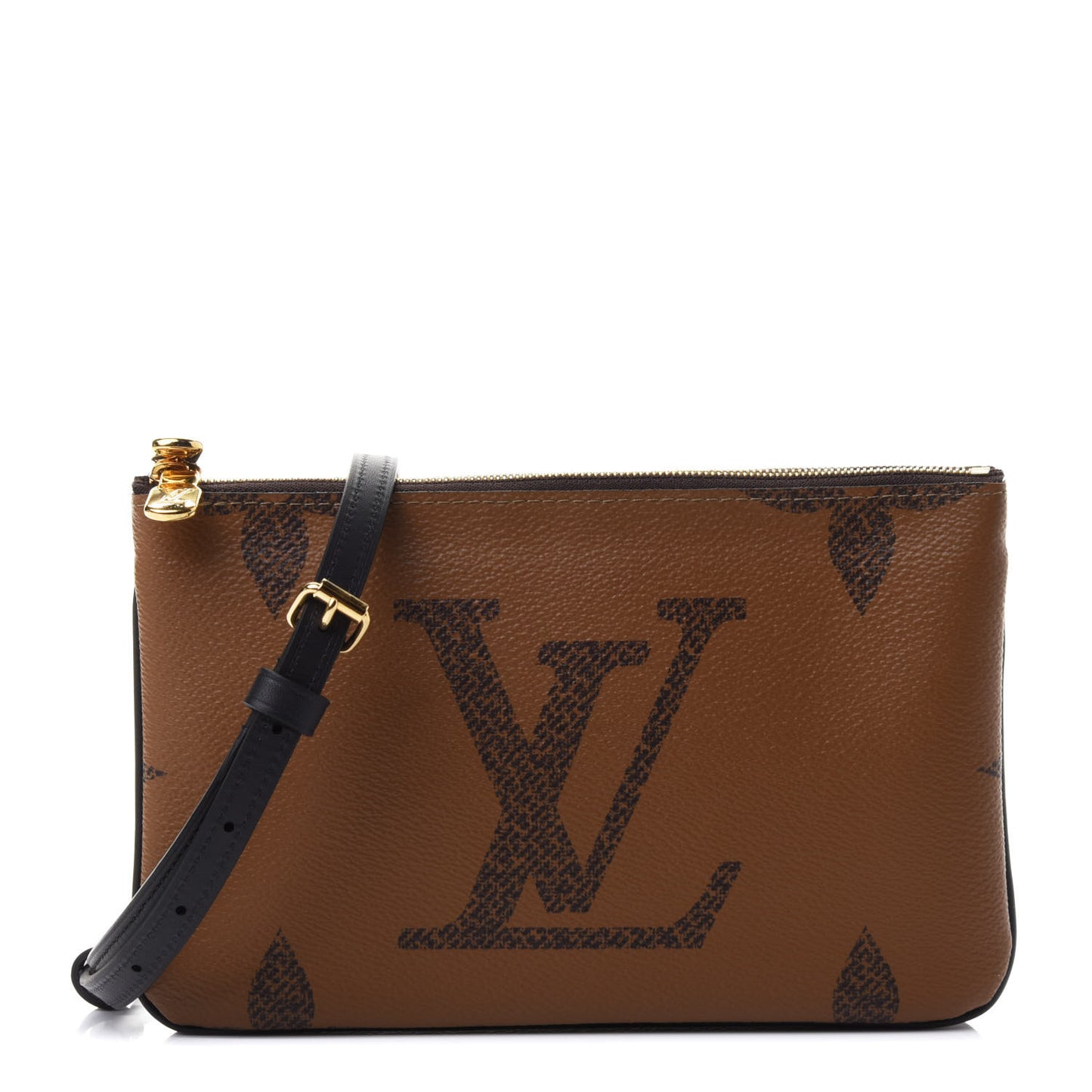 Reverse Monogram Giant Double Zip Pochette