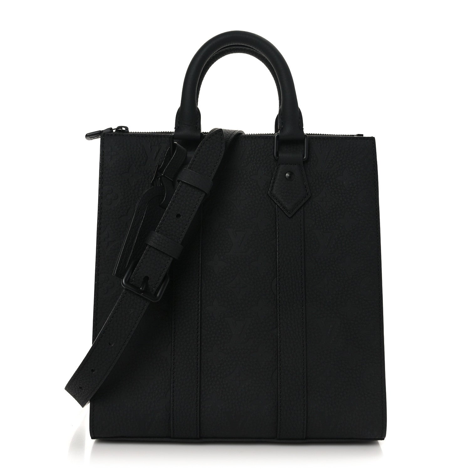 Louis Vuitton Taurillon Monogram Sac Plat Cross Black 1 of 8