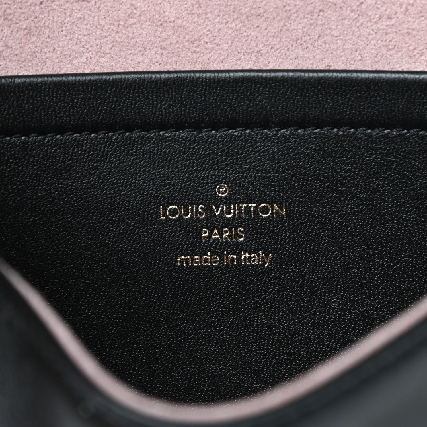 Louis Vuitton Lambskin Embossed Monogram Pochette Coussin Black 6 of 9