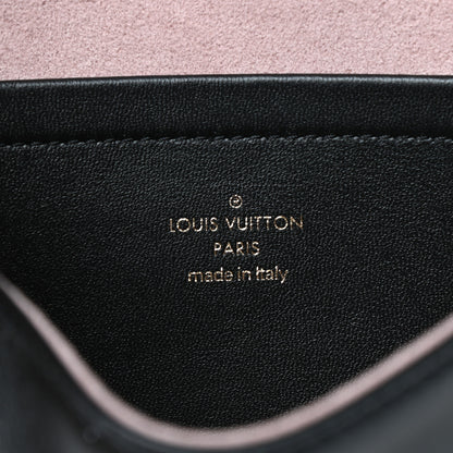 Louis Vuitton Lambskin Embossed Monogram Pochette Coussin Black 6 of 9
