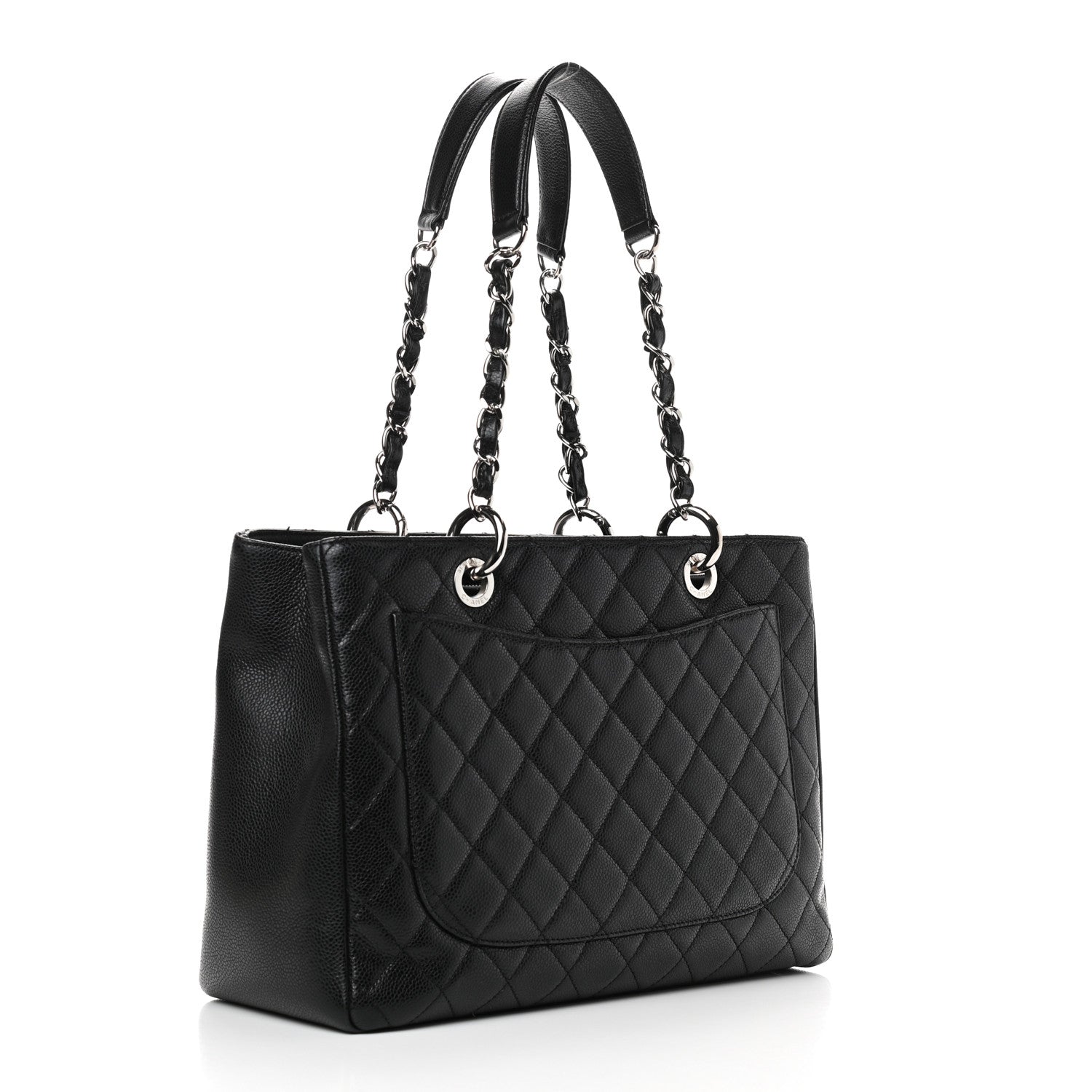 Chanel Caviar Quilted Grand Shopping Tote GST Black 3 of 10
