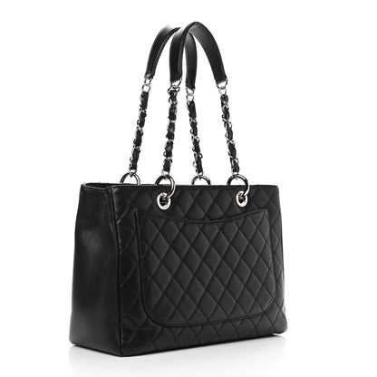 Chanel Caviar Quilted Grand Shopping Tote GST Black 3 of 10