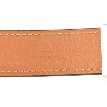 Hermes Epsom Swift 24mm Collier De Chien Belt Black Gold 3 of 5