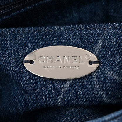 Chanel Denim CC Quilted Mini Square Flap Blue 6 of 12