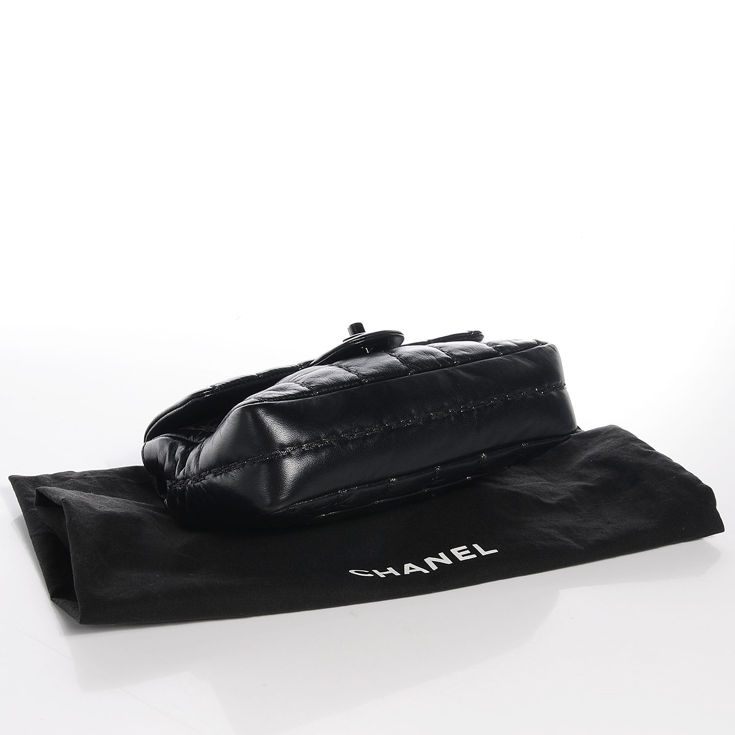 Chanel Lambskin Vertical Stitch Small Flap Black 4 of 8
