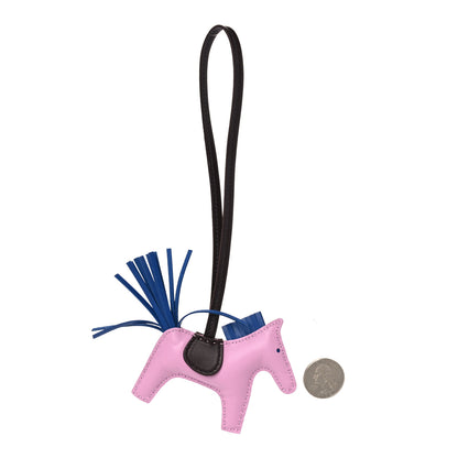 Hermes Milo Lambskin Grigri Rodeo Horse Bag Charm PM Mauve Sylvestre Bleu France Rouge Sellier 2 of 4