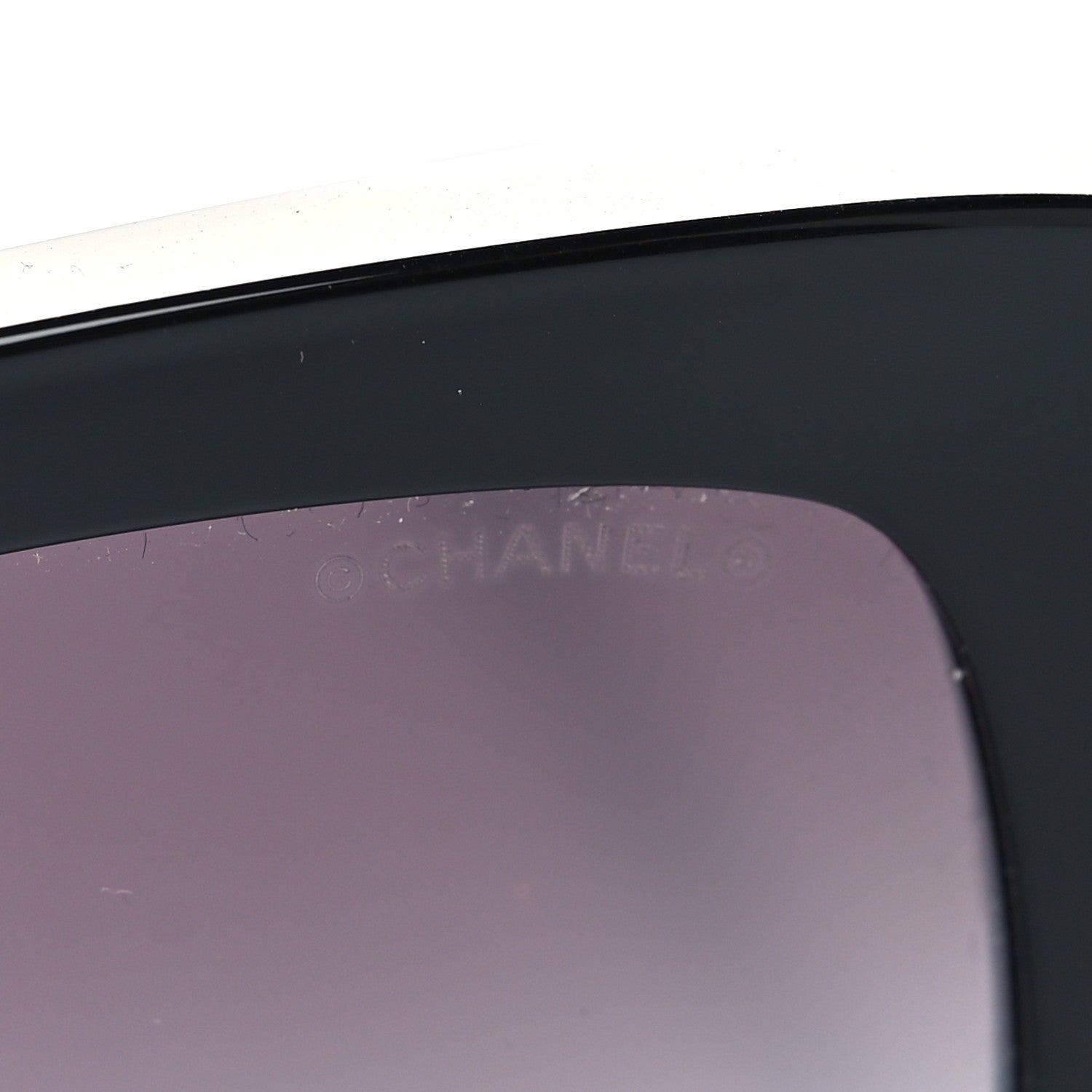 Chanel Acetate Rectangle Sunglasses 5435 Black 7 of 8