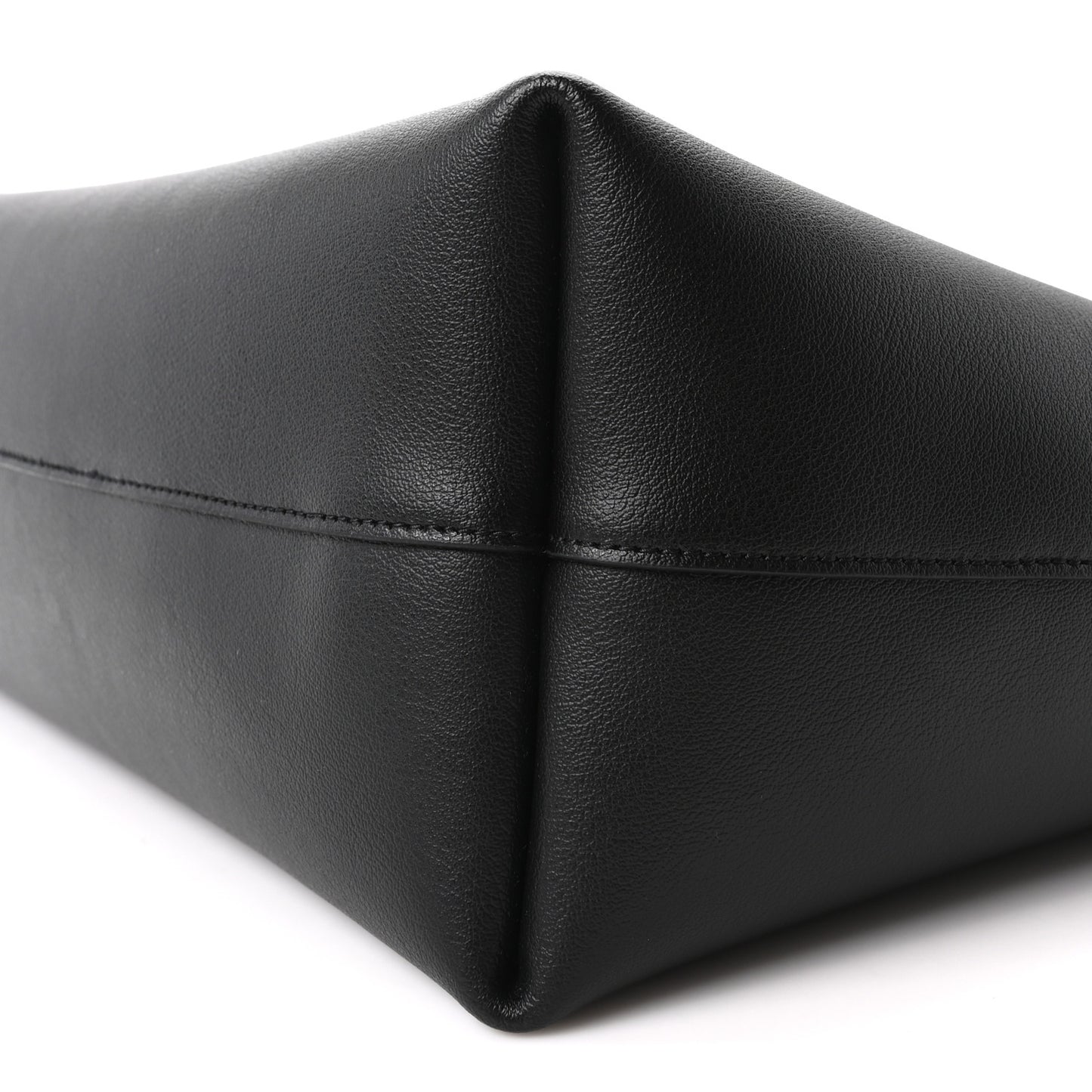 Calfskin Large Shopping Tote Black