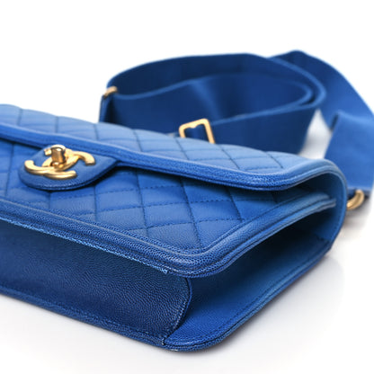 Chanel Caviar Quilted Medium Sunset On The Sea Flap Blue 10 of 10