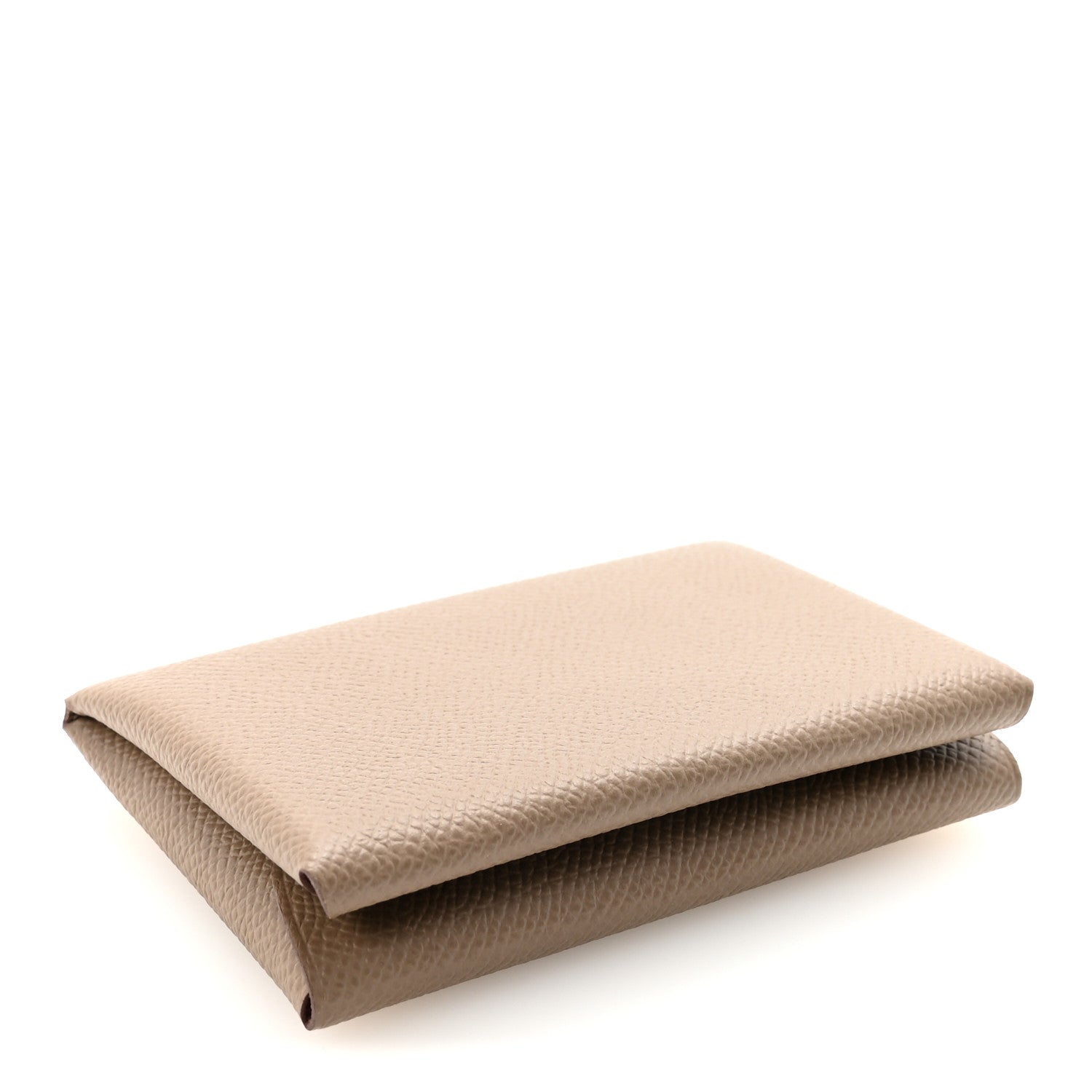 Hermes Epsom Calvi Duo Card Case Etoupe 4 of 7