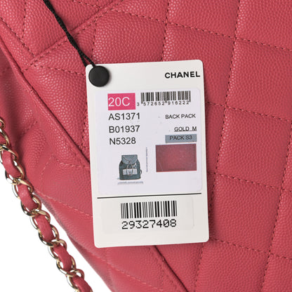 Chanel Caviar Quilted Backpack Bag Pink 13 of 13