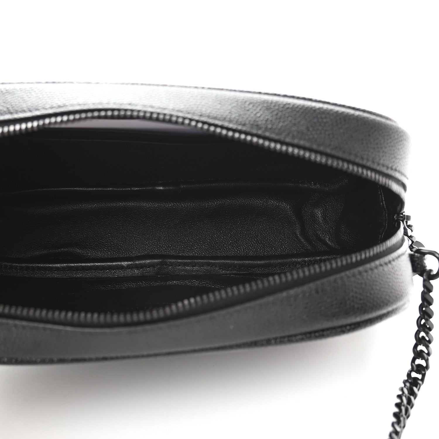 Saint Laurent Grain De Poudre Matelasse Monogram Mini Lou Camera Bag Black 5 of 8