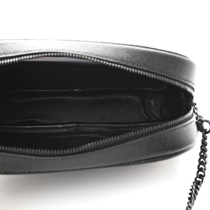 Saint Laurent Grain De Poudre Matelasse Monogram Mini Lou Camera Bag Black 5 of 8