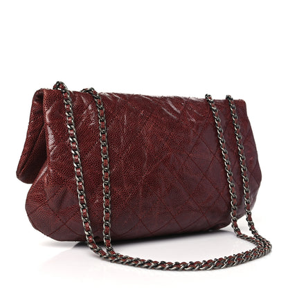 Chanel Caviar Quilted Medium Elastic Flap Bordeaux 3 of 11