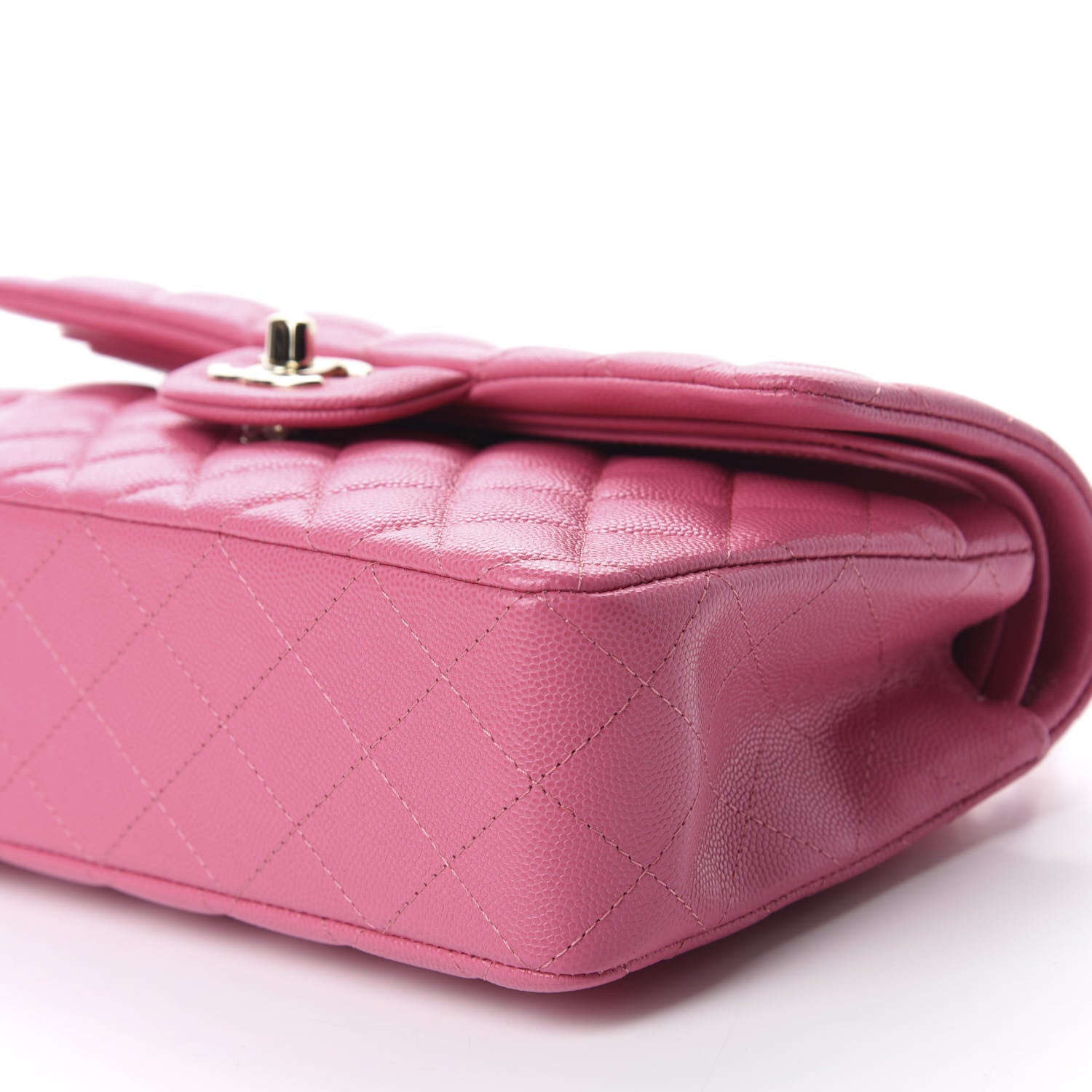 Chanel Caviar Quilted Small Double Flap Pink 7 of 10
