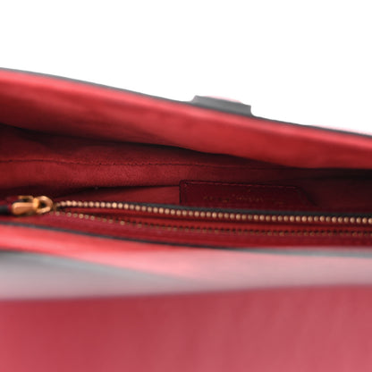 Christian Dior Grained Calfskin Saddle Bag Red 5 of 10