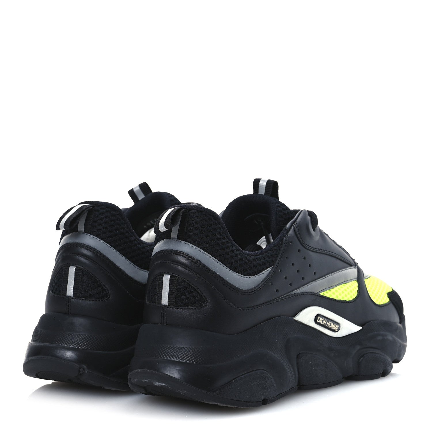 Christian Dior Technical Mesh Calfskin Mens B22 Sneakers 41 Black 5 of 11