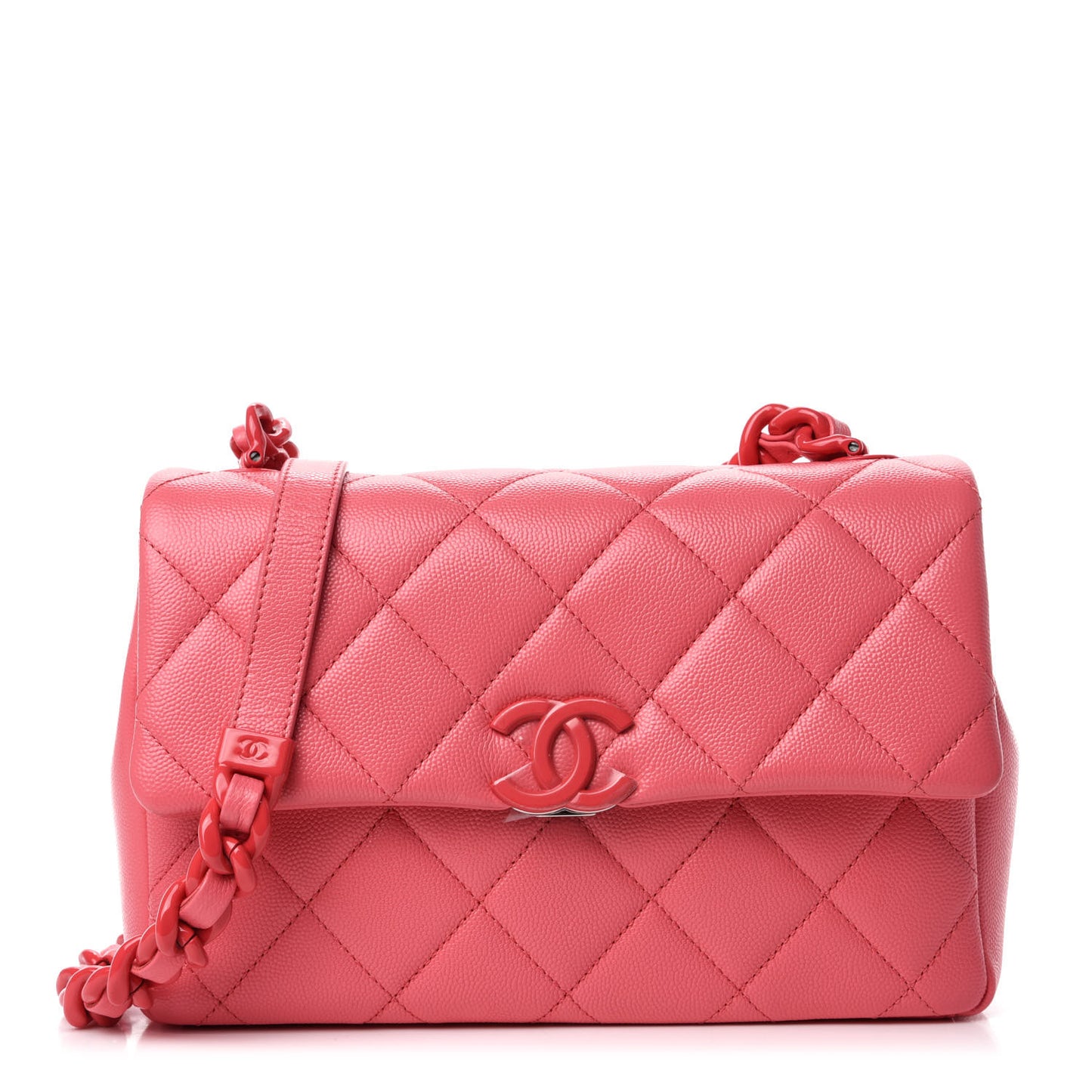 Caviar Quilted My Everything Flap Pink