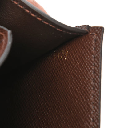 Louis Vuitton Damier Ebene Normandy Compact Wallet Rose Ballerine 7 of 8