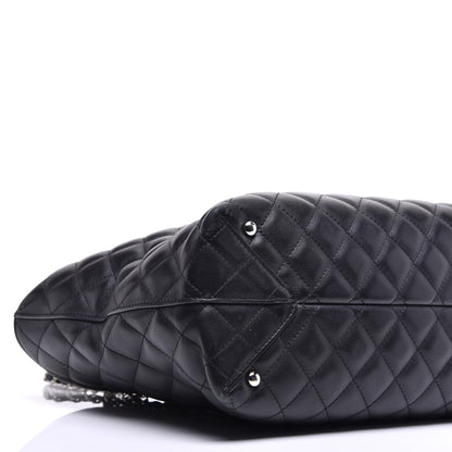Chanel Calfskin Quilted Large Shopping Tote Black 9 of 10
