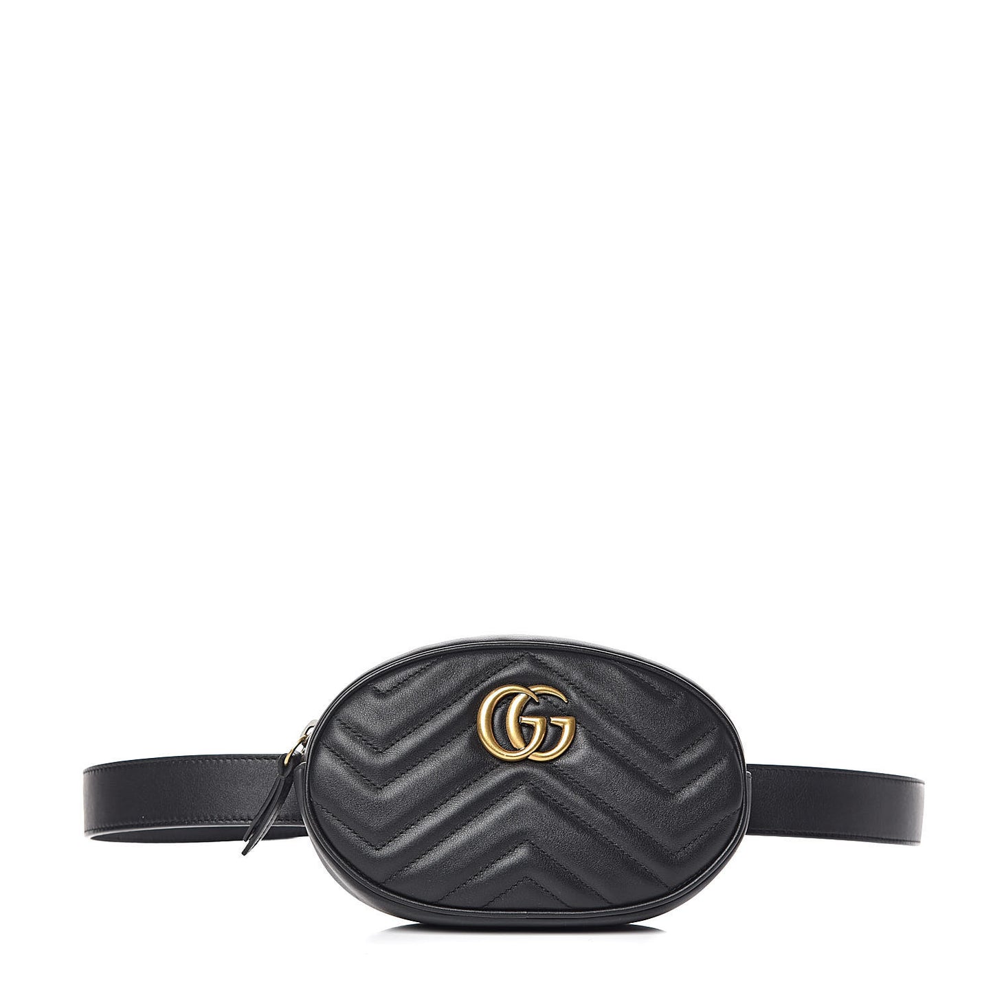 Calfskin Matelasse GG Marmont Belt Bag 95 38 Black